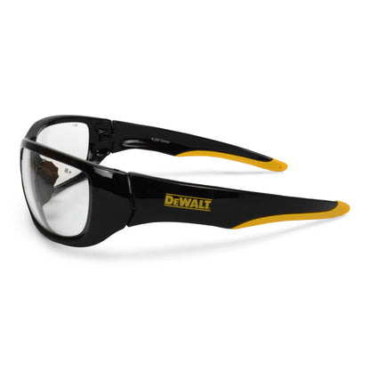 DPG94 Dominator™ Protective Eyewear - Black/Yellow Frame - Clear Lens
