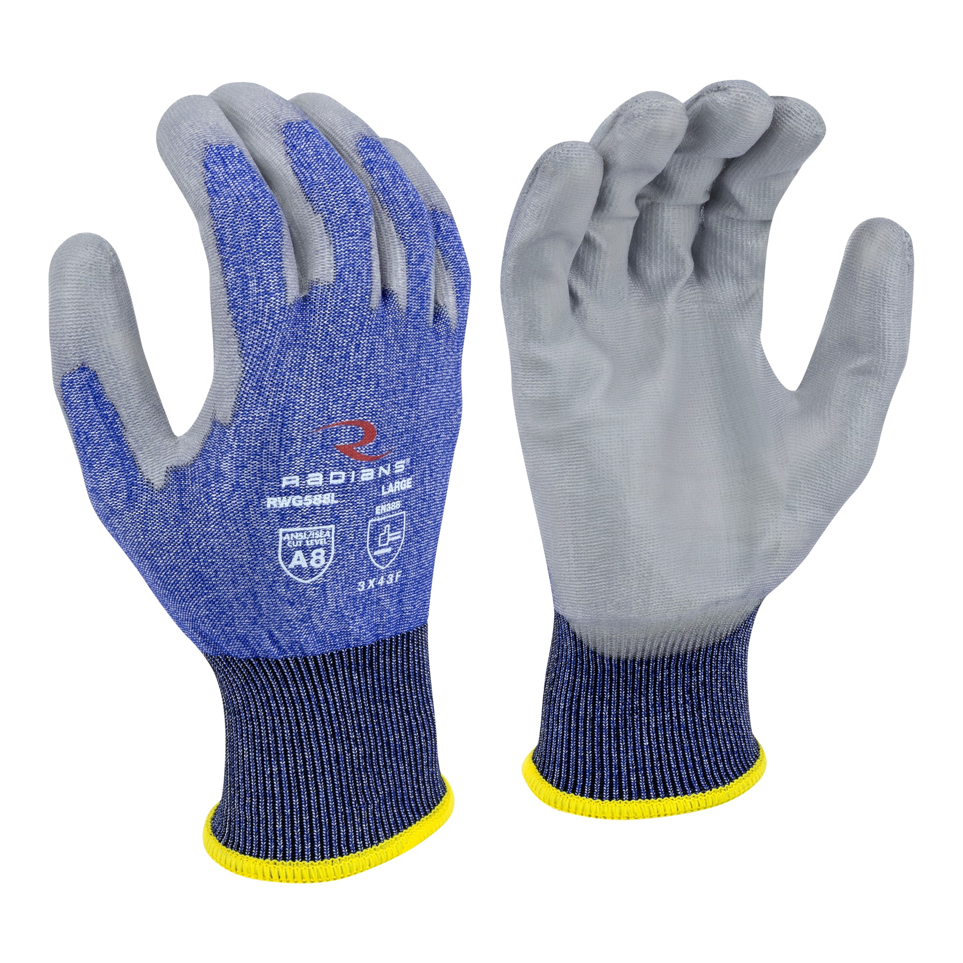 RWG588 Cut Protection Level A8 PU Coated Glove - Size 2X