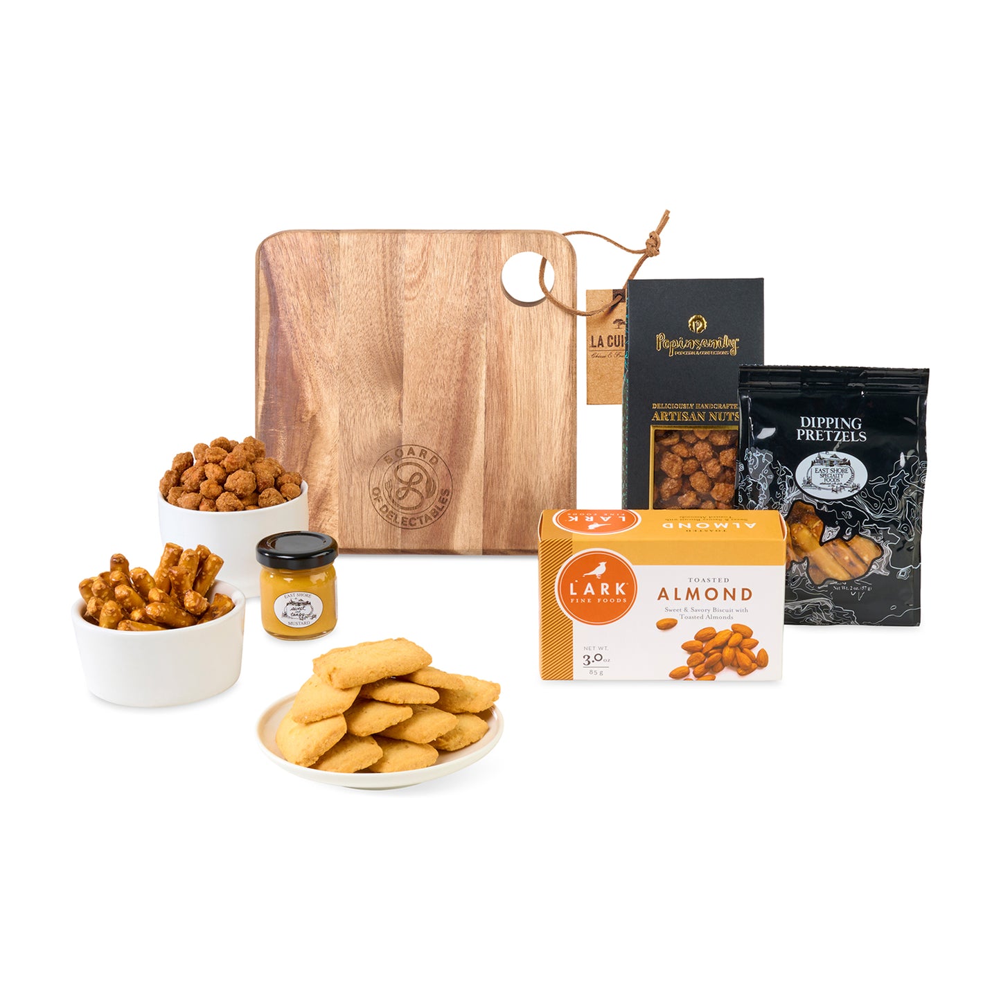 Wood Cheese Board & Bites Gift Set