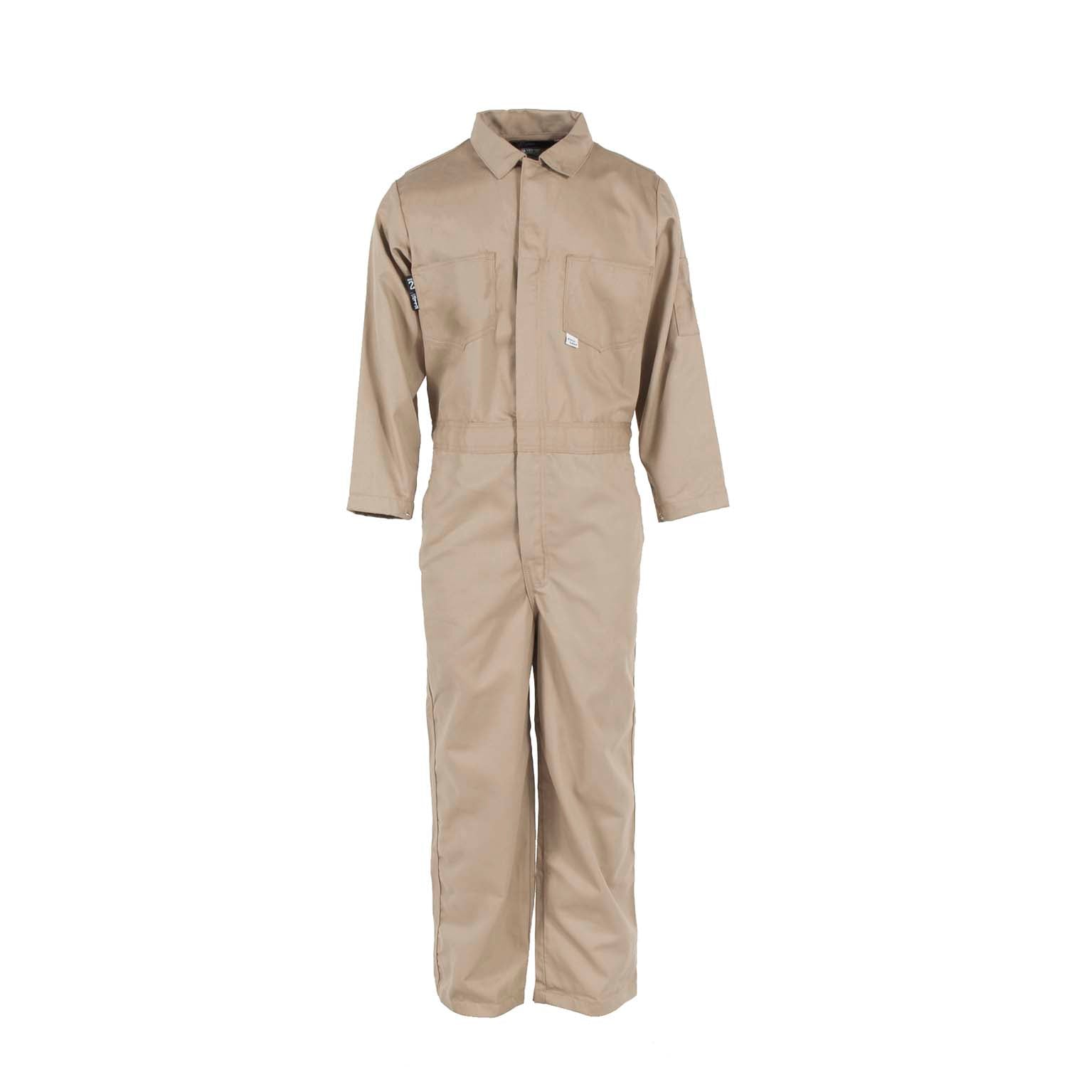 VI9CA 9 oz Indura® FR Coverall (CAT 2) - Khaki - Size XL