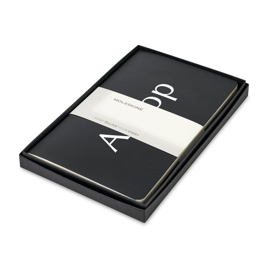 Black Moleskine® Large Volant Gift Set