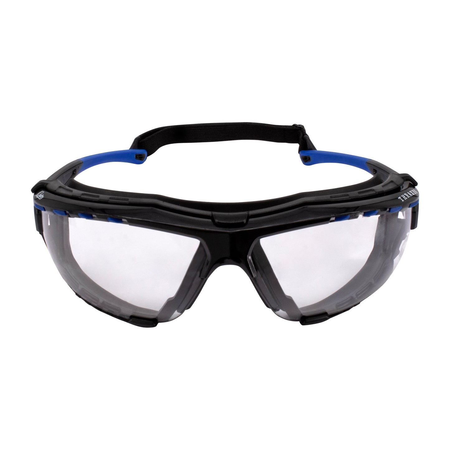 Thraxus Elite™ - IQuity Safety Eyewear - Blue w/ Rubber Gasket - Clear IQ Lens