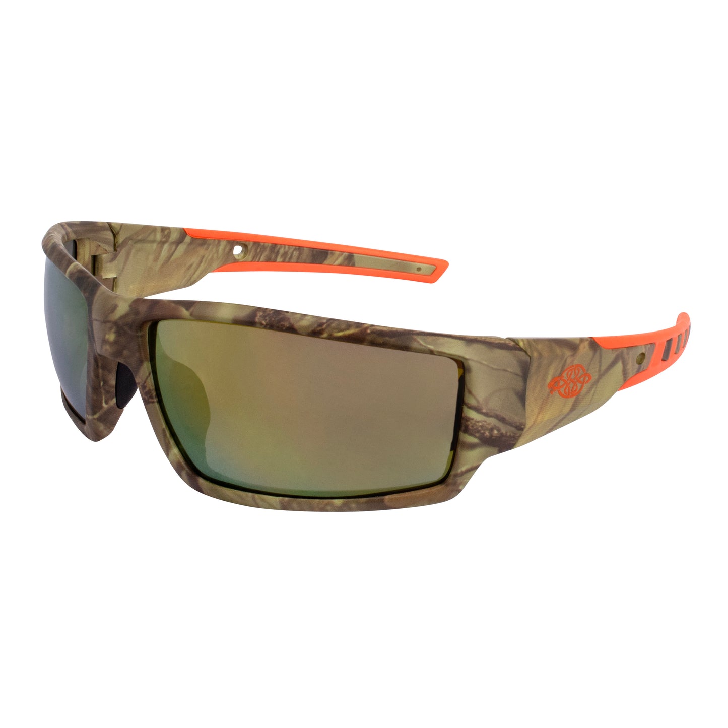 Cumulus Premium Safety Eyewear - Camo Frame - Gold Mirror Lens