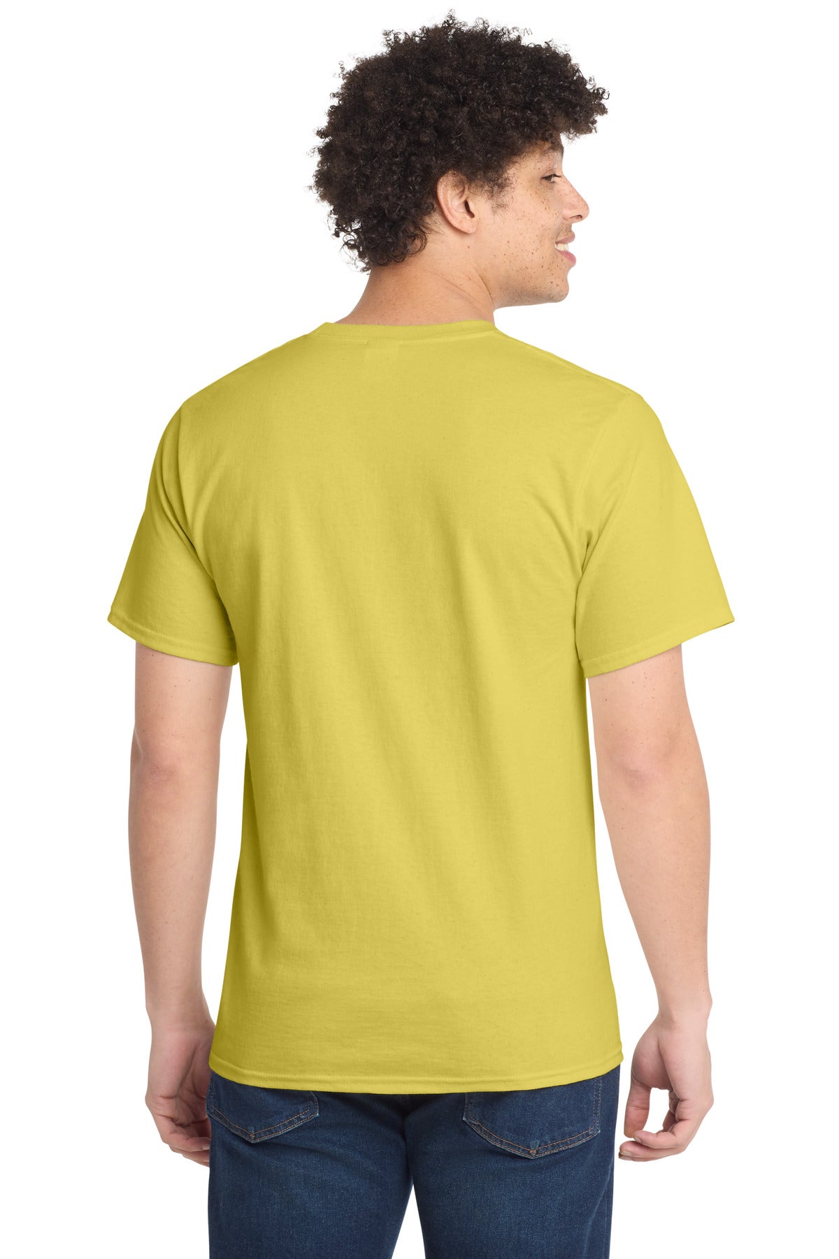 Yellow Port & Company Tall Essential Tee. PC61T