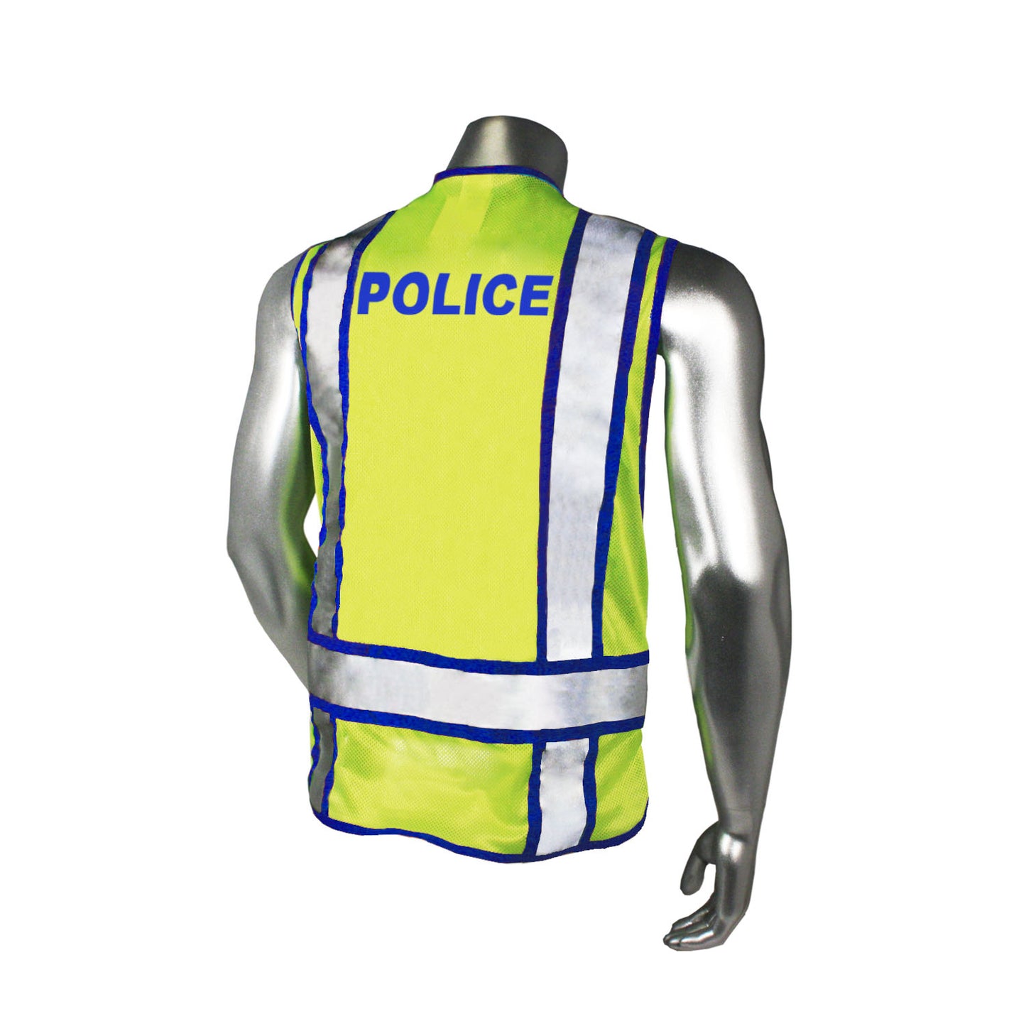 LHV-207-3G Safety Vest - Police - Black Trim - Green - Size 2X-4X