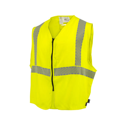 SV99A 5.7 oz Class 2 DH Air Vest with Segmented Reflective Tape - Hi-Vis Green - Size XL