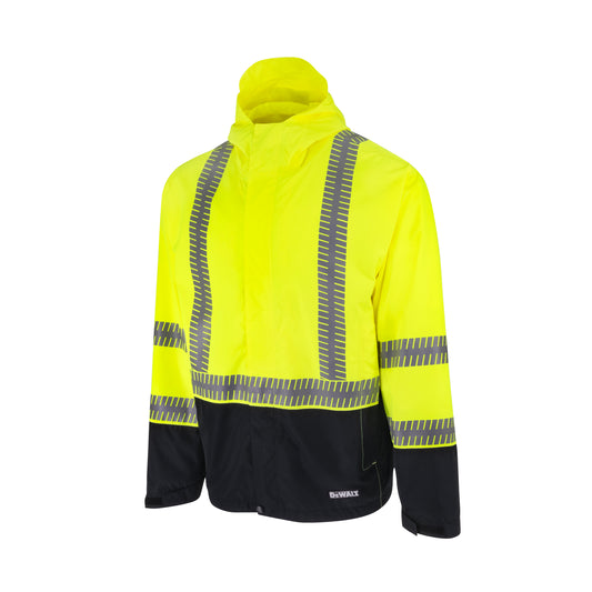 DRW21 Class 3 Ripstop Wind and Rain Jacket - Hi-Vis Green - Size XL