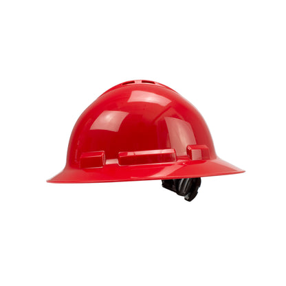 Quartz™ Vented Full Brim Hard Hat - Red