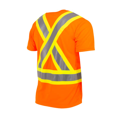 ST11X Class 2 Short Sleeve Safety T-Shirt X-Back - Hi Vis Green - Size 2X