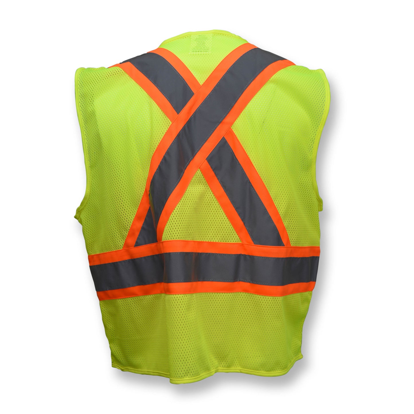 SV22X Economy Mesh X-Back Type R Class 2 Safety Vest with Two-Tone Trim - Green - Size 2X