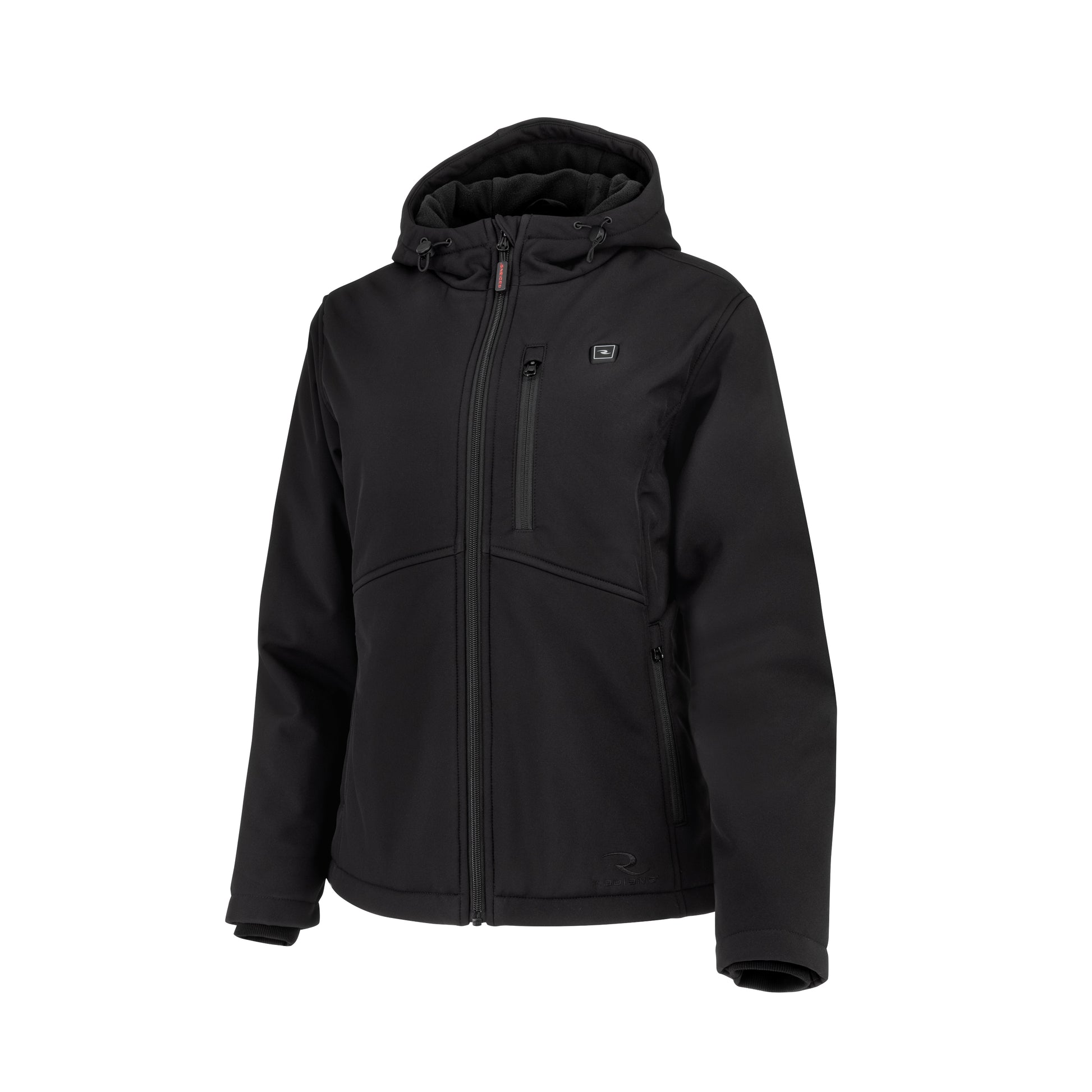 RHG-J101 Women's Soft Shell Heated Jacket Kit with Battery - Black - Size XS