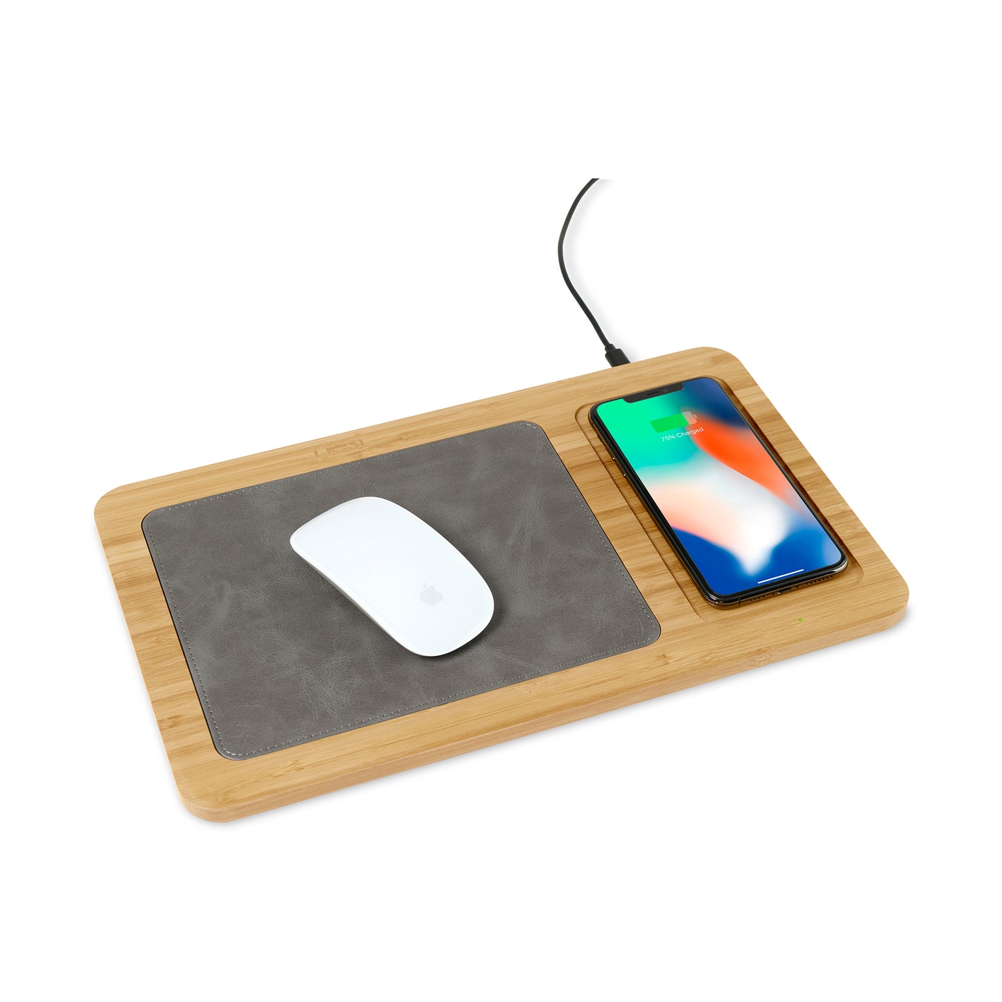 Bamboo Auden Bamboo Wireless Charging Mouse Pad