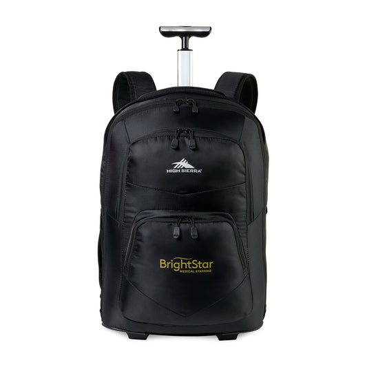 Black High Sierra® Freewheel Pro Wheeled Backpack