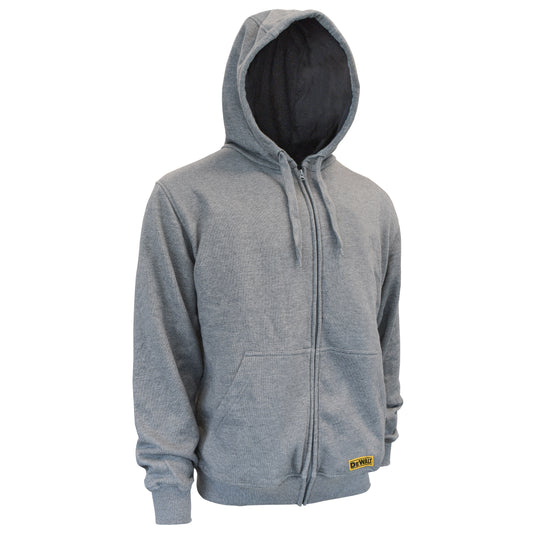 DCHJ080 Men's Heated French Terry Cotton Hoodie without Battery - Gray - Size 2X