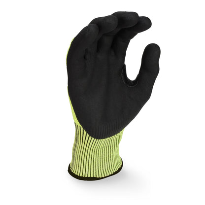 DPG855 Hi-Vis Foam Nitrile A4 Cut Glove - Size L