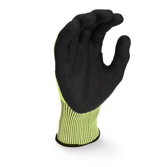 DPG855 Hi-Vis Foam Nitrile A4 Cut Glove - Size L