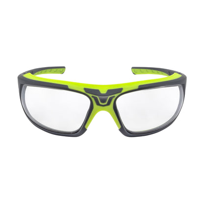 GLYF™ Safety Eyewear with Comfort Soft-Touch Liner - Hi-Vis/Gray Frame, Clear Lens