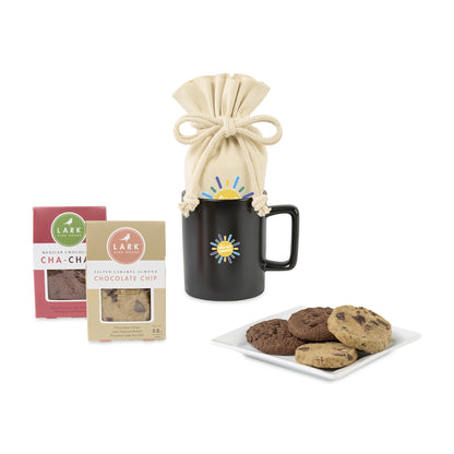 Matte Black Lark Welcoming Cookie Treat Mug Stuffer