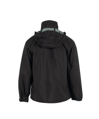 523AJ Breathable Jacket with Attached Hood - Black - Size 2X