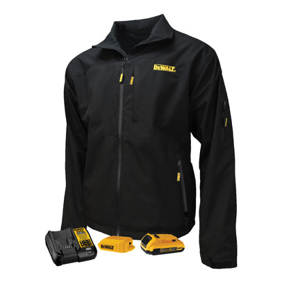 DCHJ090B Men's Heated Structured Soft Shell Jacket Kit - Black - Size XL