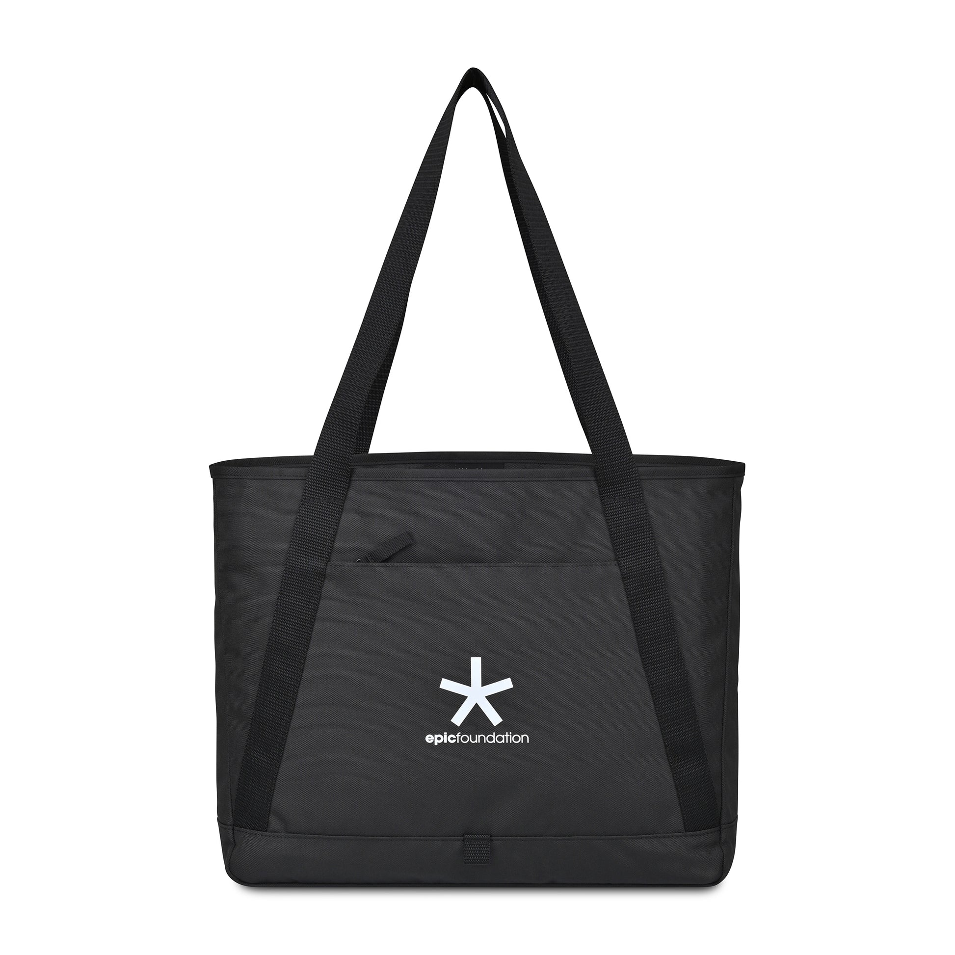 Black Repeat Recycled Poly Tote