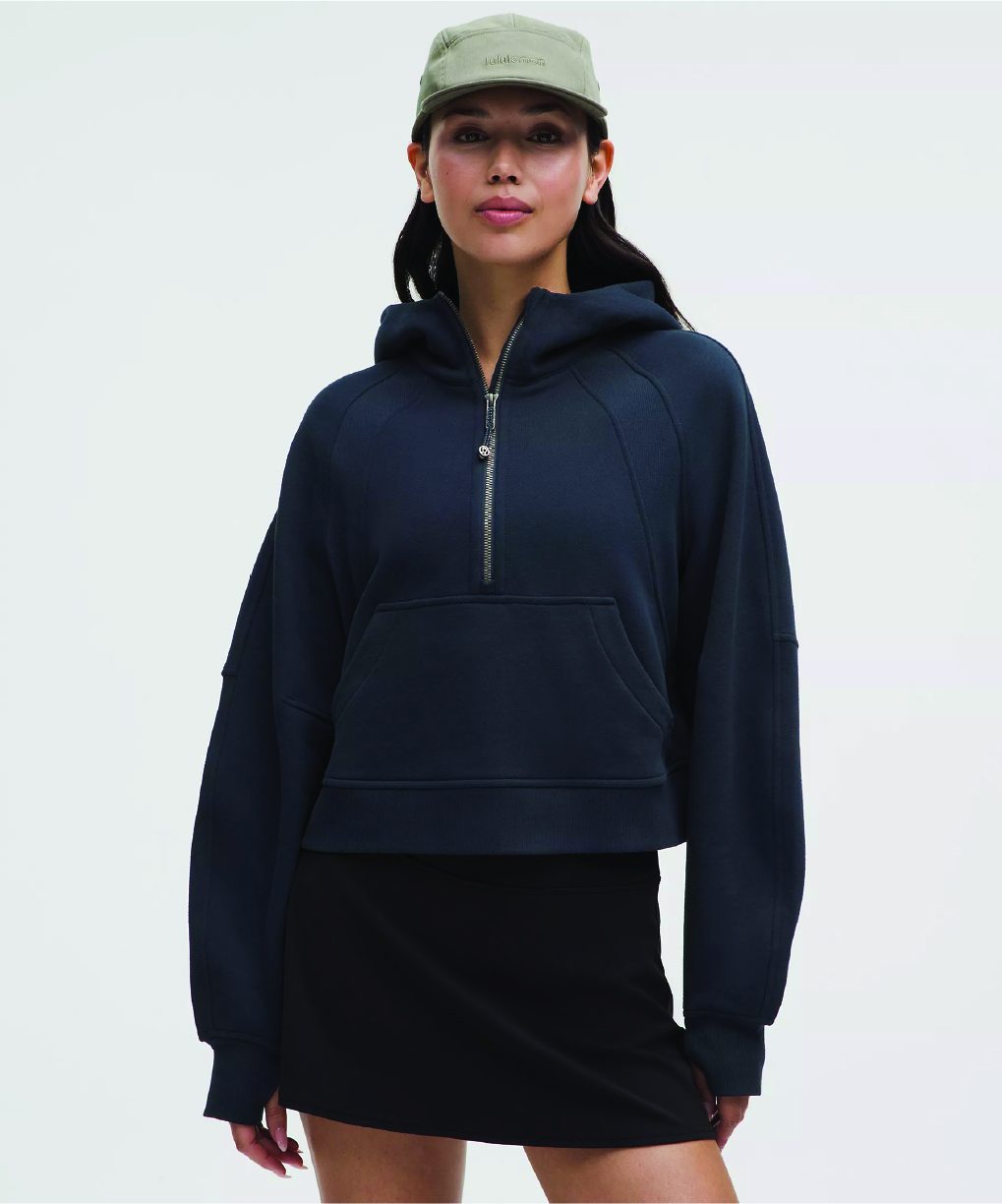 Scuba Oversized Half-Zip Hoodie