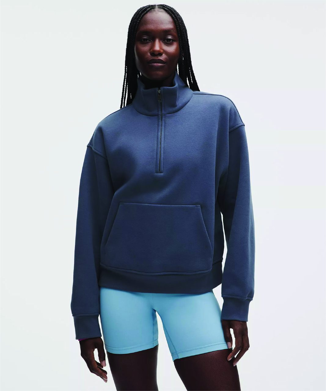 Steady State Superloft Funnel-Neck Half Zip