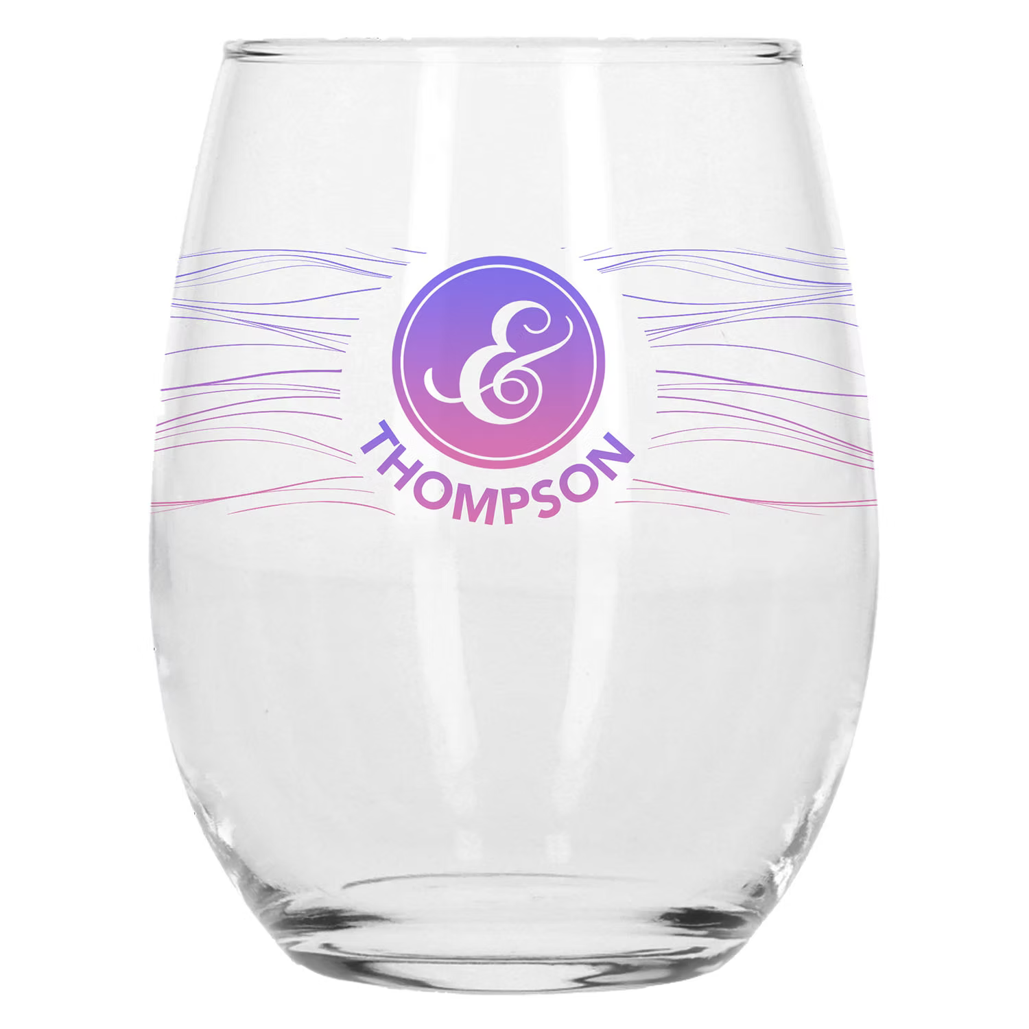 Stemless Wine Glass 15oz, Inkjet