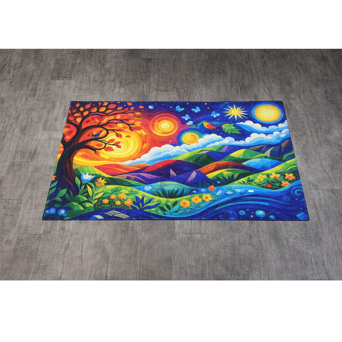 Washable Rug, White · Sublimation